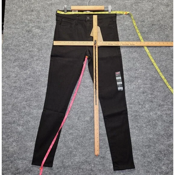 Levis 720 Jeans Womens 31 High-Rise Skinny Black Stretch Denim New With Tags - Picture 5 of 8